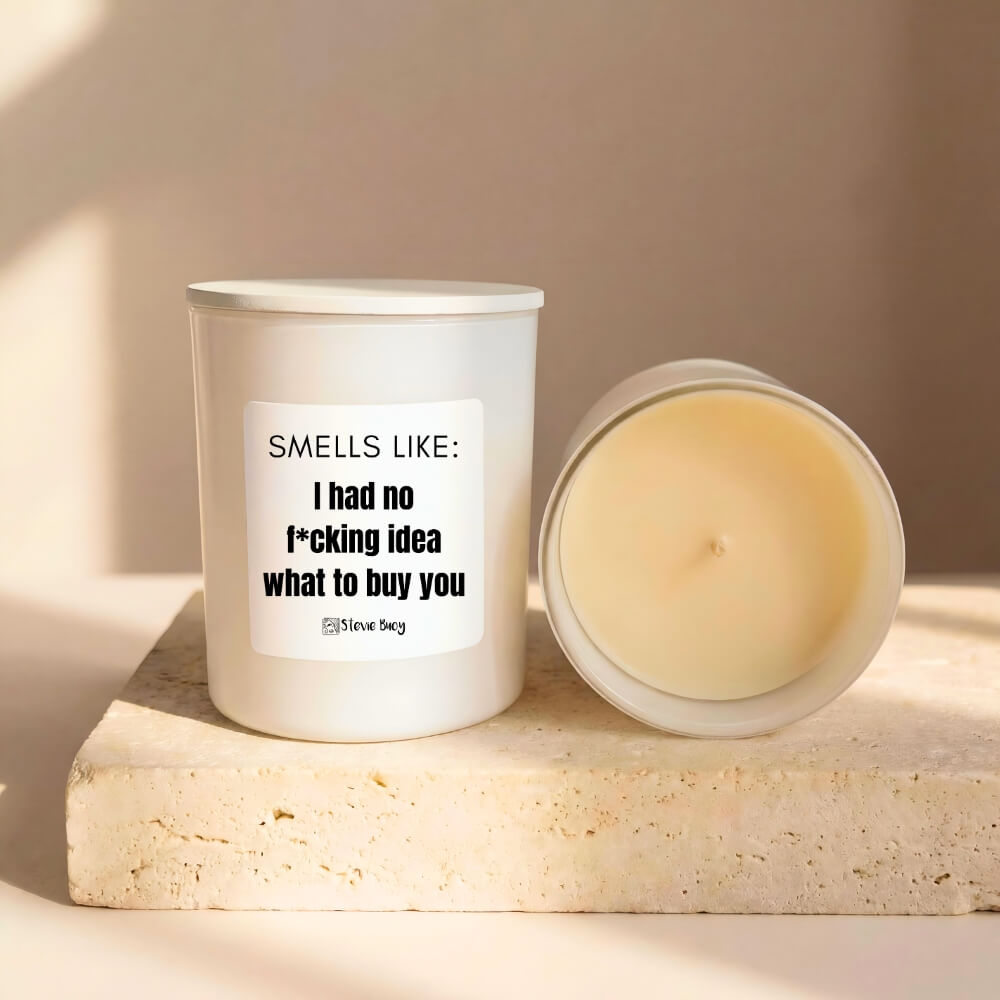 No Idea what to Buy Naughty Candle - Large by Stevie Buoy