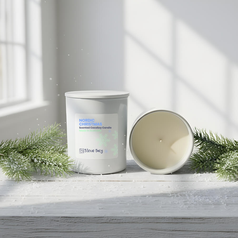 Nordic Christmas Scented Cocosoy Candles - Large by Stevie Buoy
