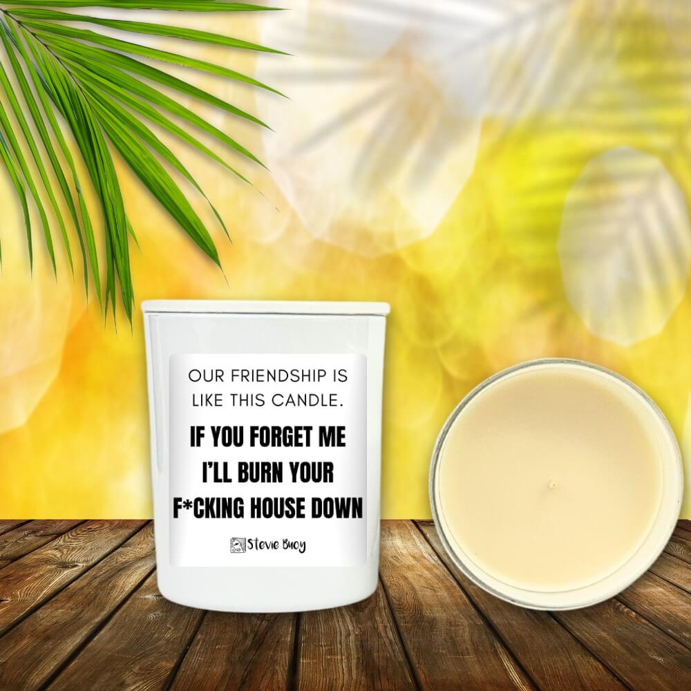 Our Friendship Naughty Candle - by Stevie Buoy