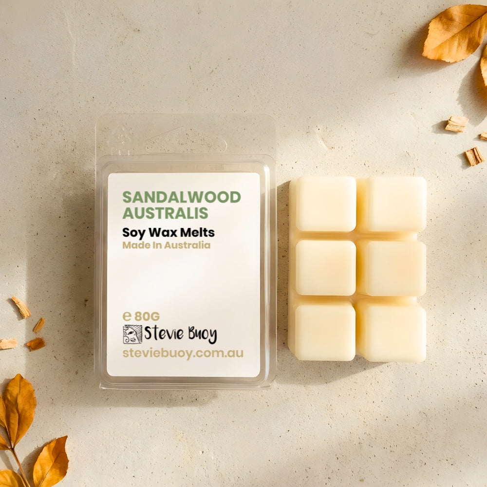 Sandalwood Australis Clamshell Wax Melts - by Stevie Buoy