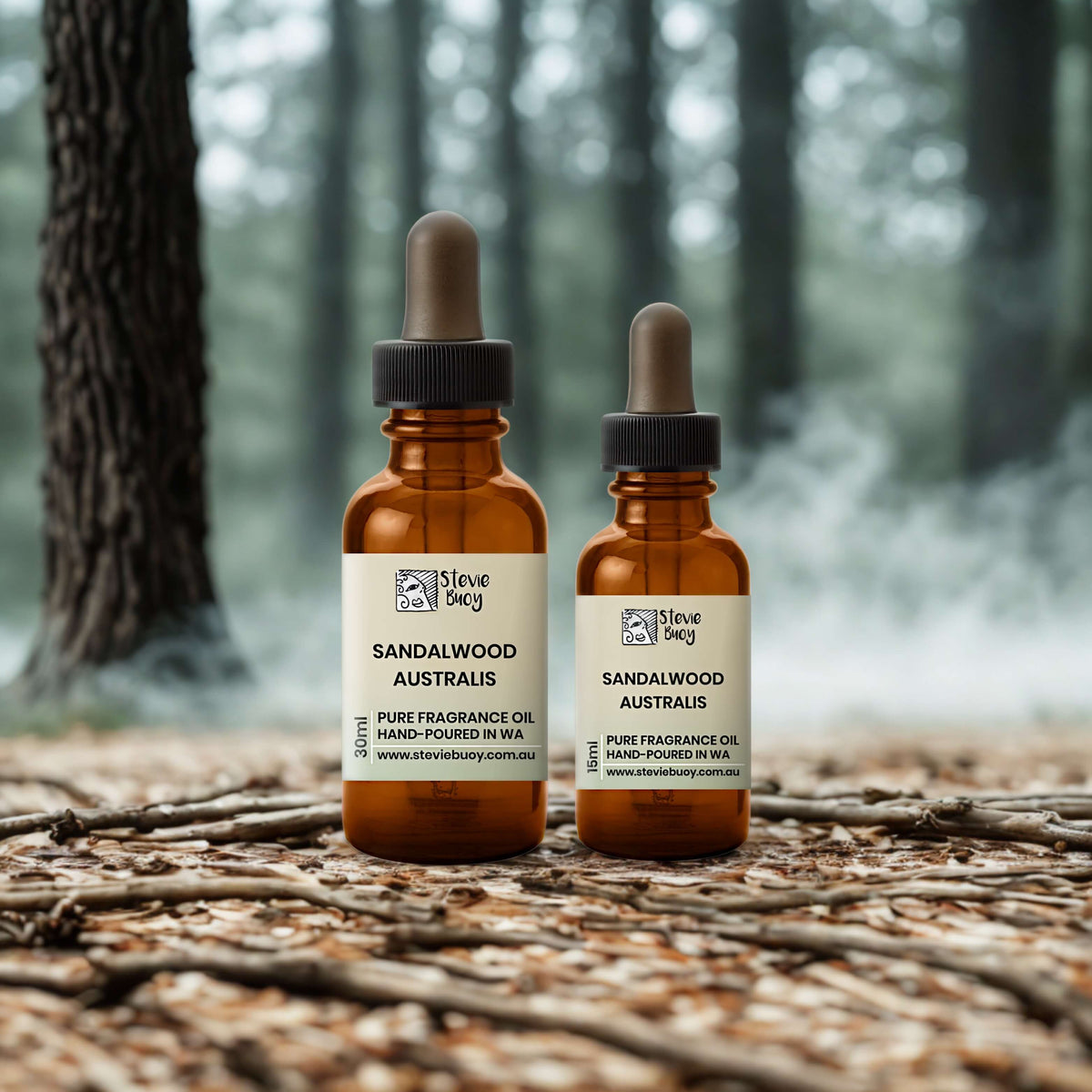 Sandalwood Australis Fragrance Oil for Aroma Diffusers - by Stevie Buoy