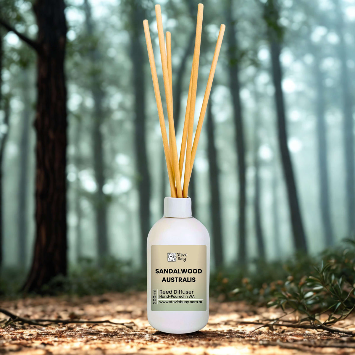 Sandalwood Australis Reed Diffuser - 200ml by Stevie Buoy