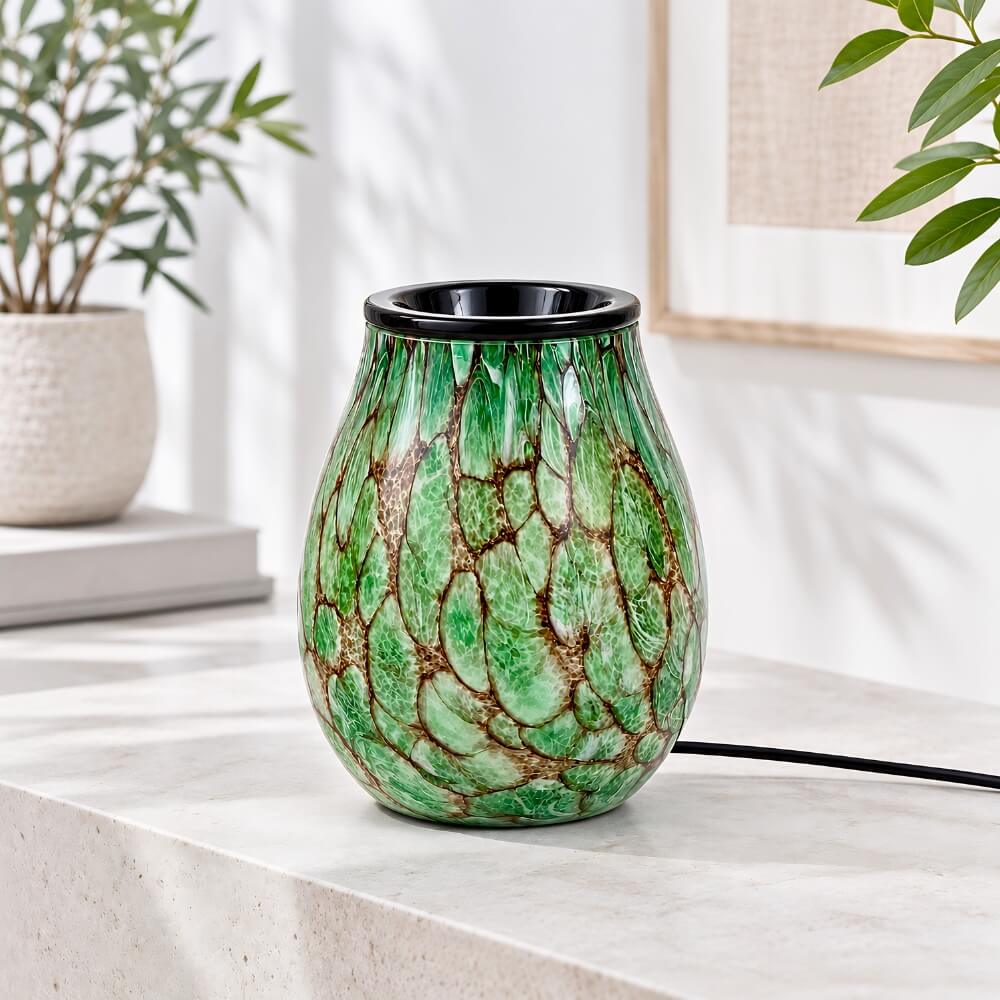 Serpentine Glass Wax Warmer - by Stevie Buoy