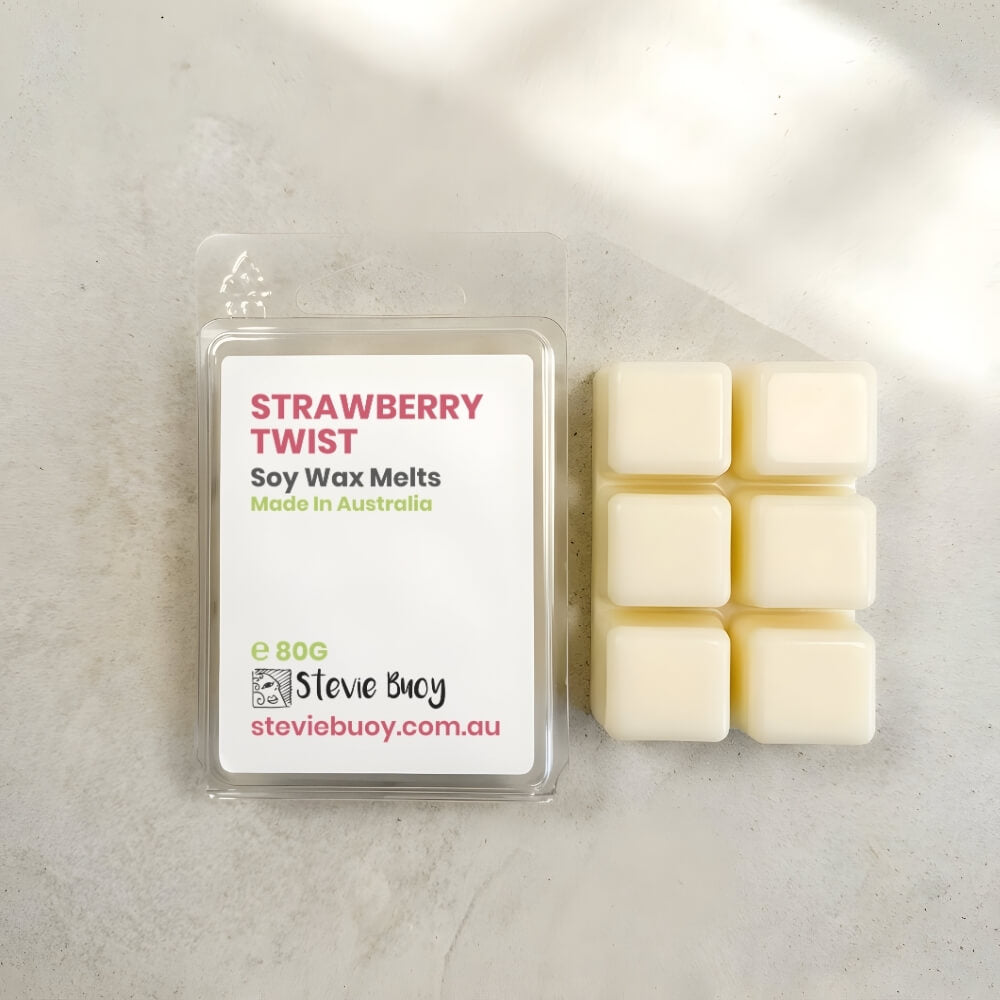 Strawberry Twist Clamshell Wax Melts - by Stevie Buoy
