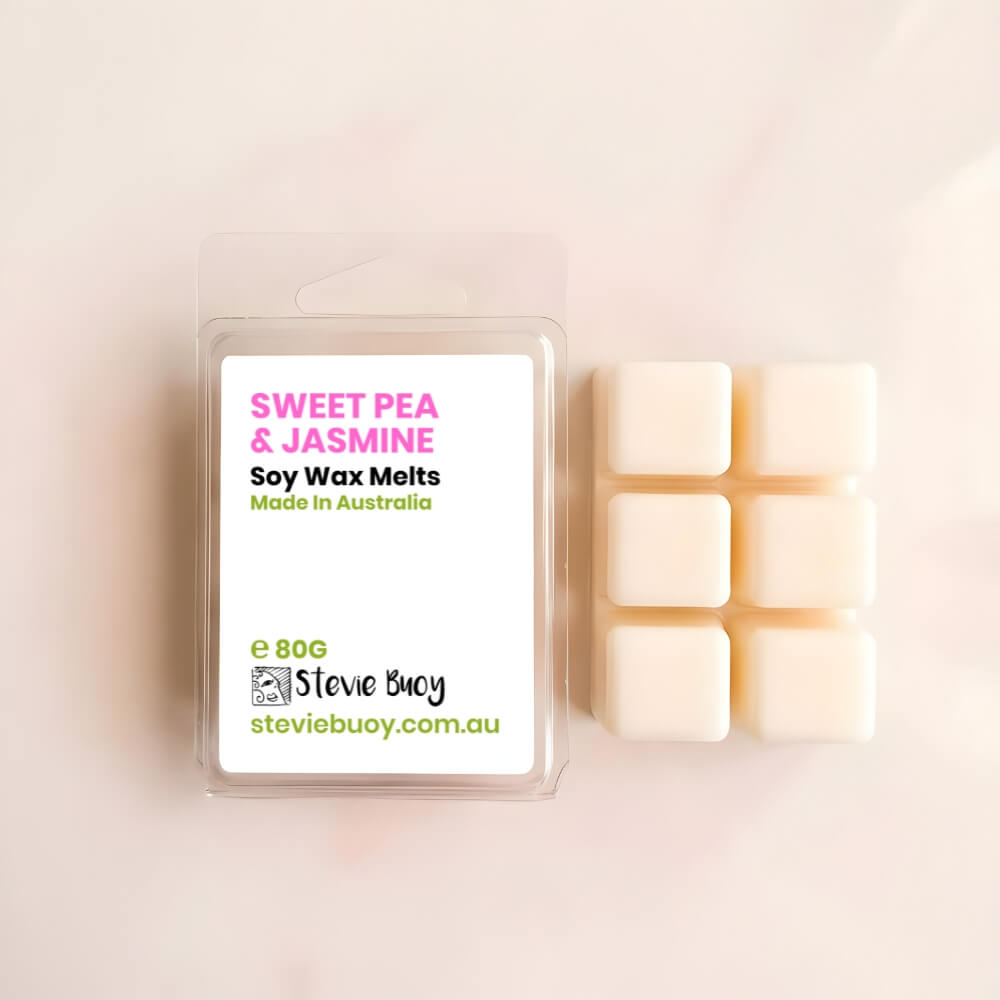 Sweet Pea &amp; Jasmine Clamshell Wax Melts - by Stevie Buoy