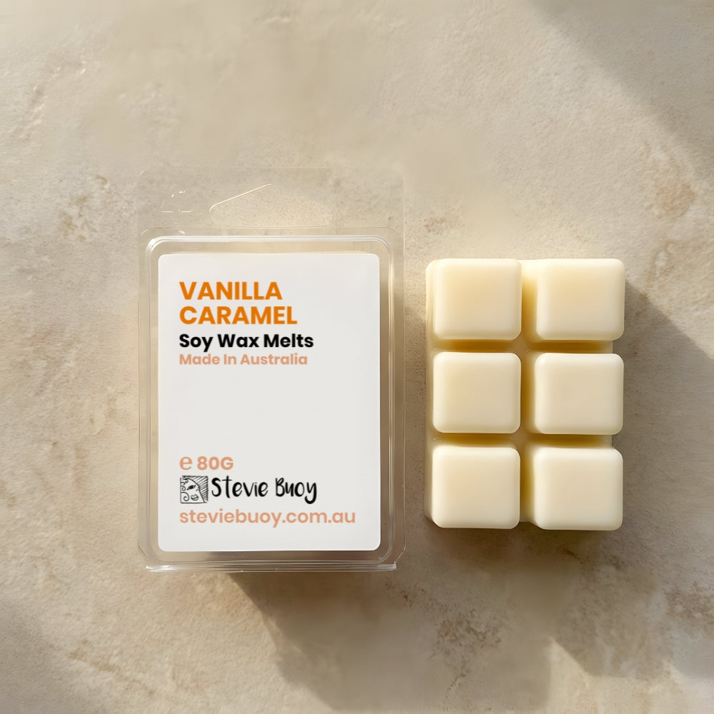 Vanilla Caramel Clamshell Wax Melts - by Stevie Buoy