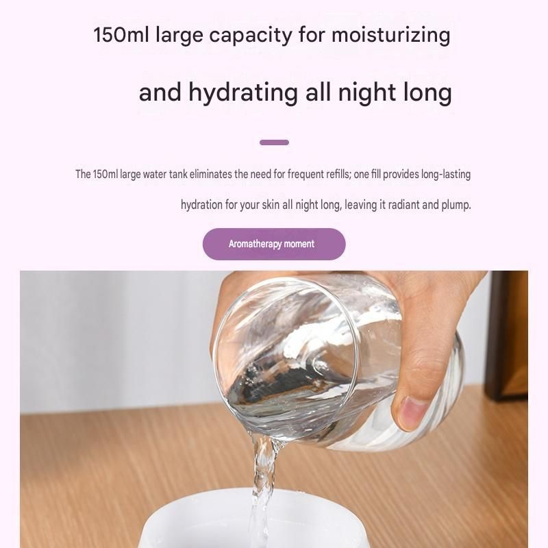 White Bud-shaped Aroma Diffuser 150ml Ultrasonic Aroma Diffuser Humidifier with Night Light – Essential Oil Fragrance