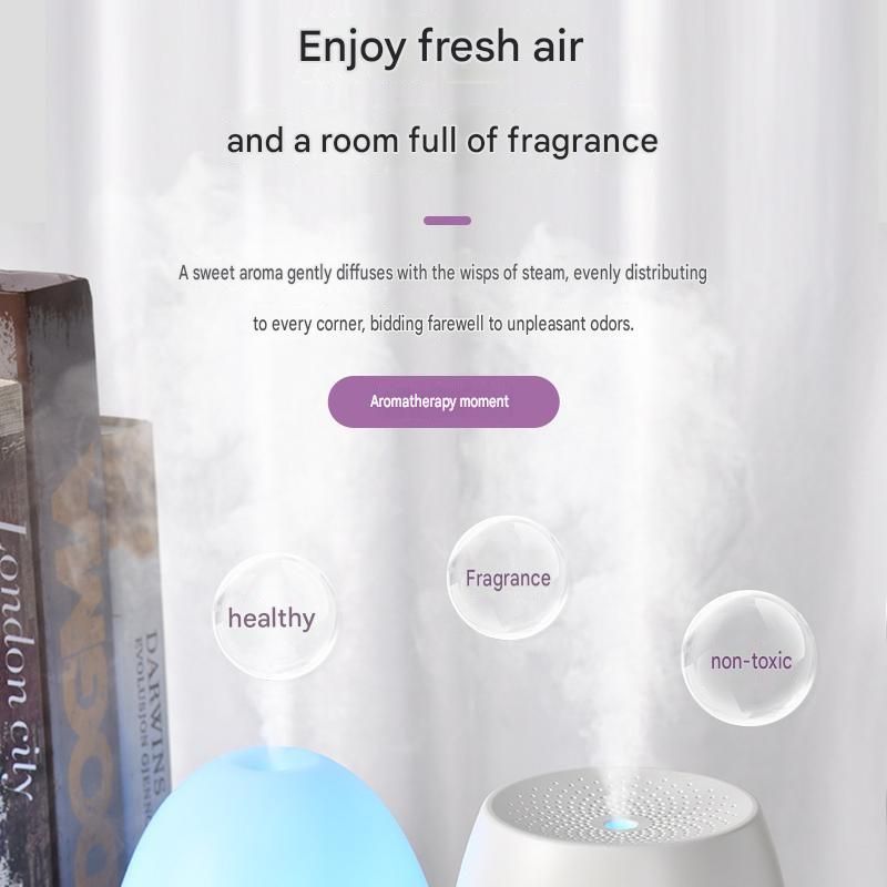 White Bud-shaped Aroma Diffuser 150ml Ultrasonic Aroma Diffuser Humidifier with Night Light – Essential Oil Fragrance