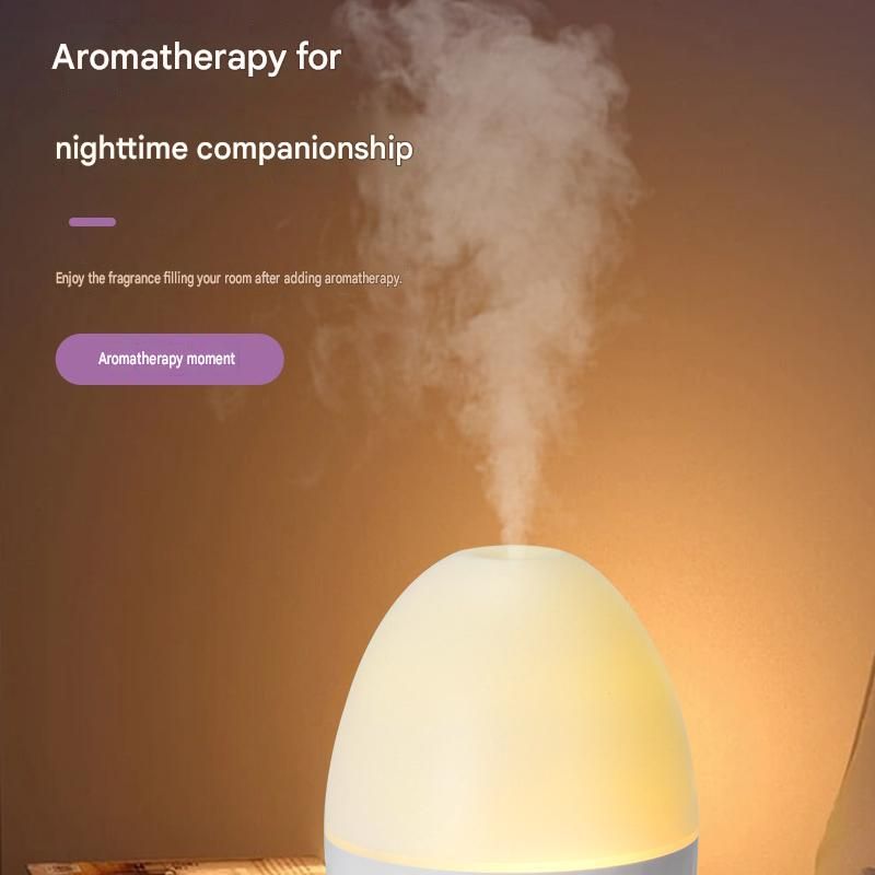 White Floral Shadow Aroma Diffuser 150ml Ultrasonic Aroma Diffuser Humidifier with Night Light – Essential Oil