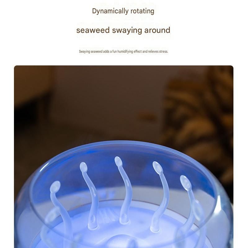 White Jellyfish Aroma Diffuser Humidifier Led Night Light 280ml Usb Essential Oil Diffuser with 3 Timing Modes Color
