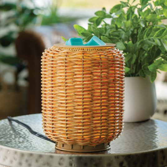 Wicker Lantern Illumination Warmer - by Stevie Buoy