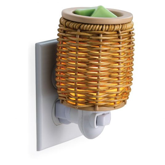Wicker Lantern Pluggable Warmer - by Stevie Buoy