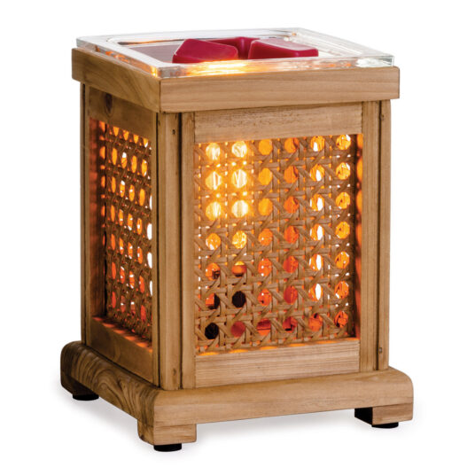 Wood & Cane Vintage Bulb Illumination Warmer - by Stevie Buoy
