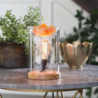 Wood & Glass Vintage Bulb Illumination Warmer - by Stevie Buoy