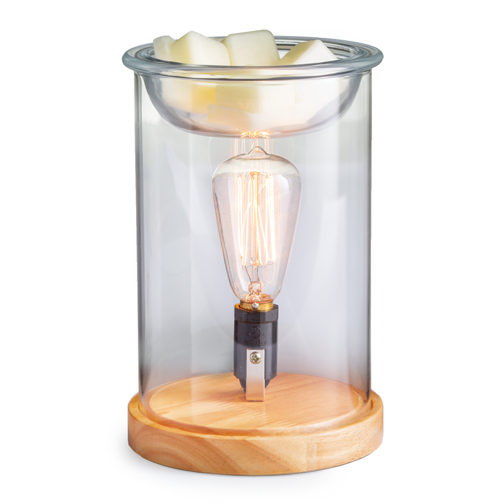 Wood &amp; Glass Vintage Bulb Illumination Warmer - by Stevie Buoy